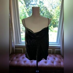NWT, Banana Republic, Green, Velvet, Tank Top, Size M